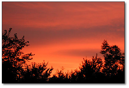 red sunset